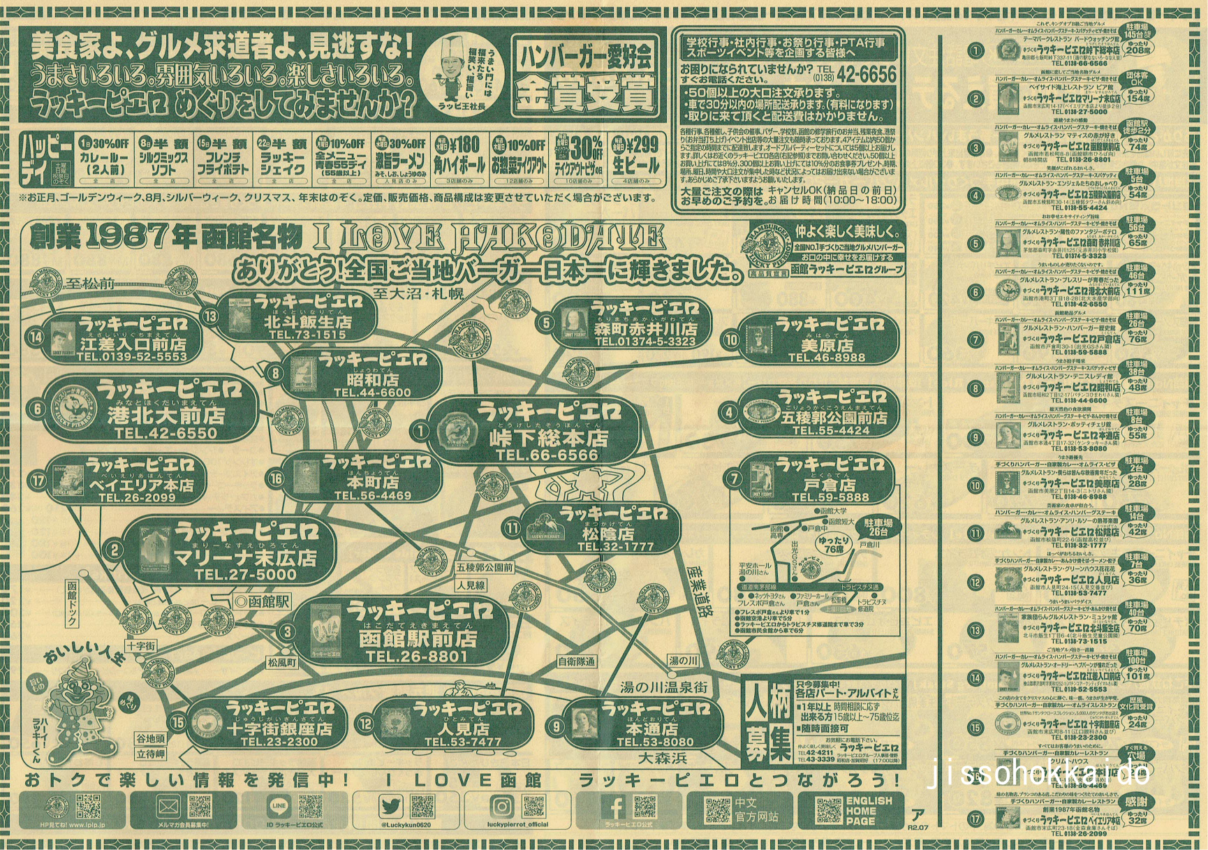 ラッキーピエロ 函館を代表するb級グルメの聖地 実走北海道2nd 飲食店 渡島地方 観光地紹介